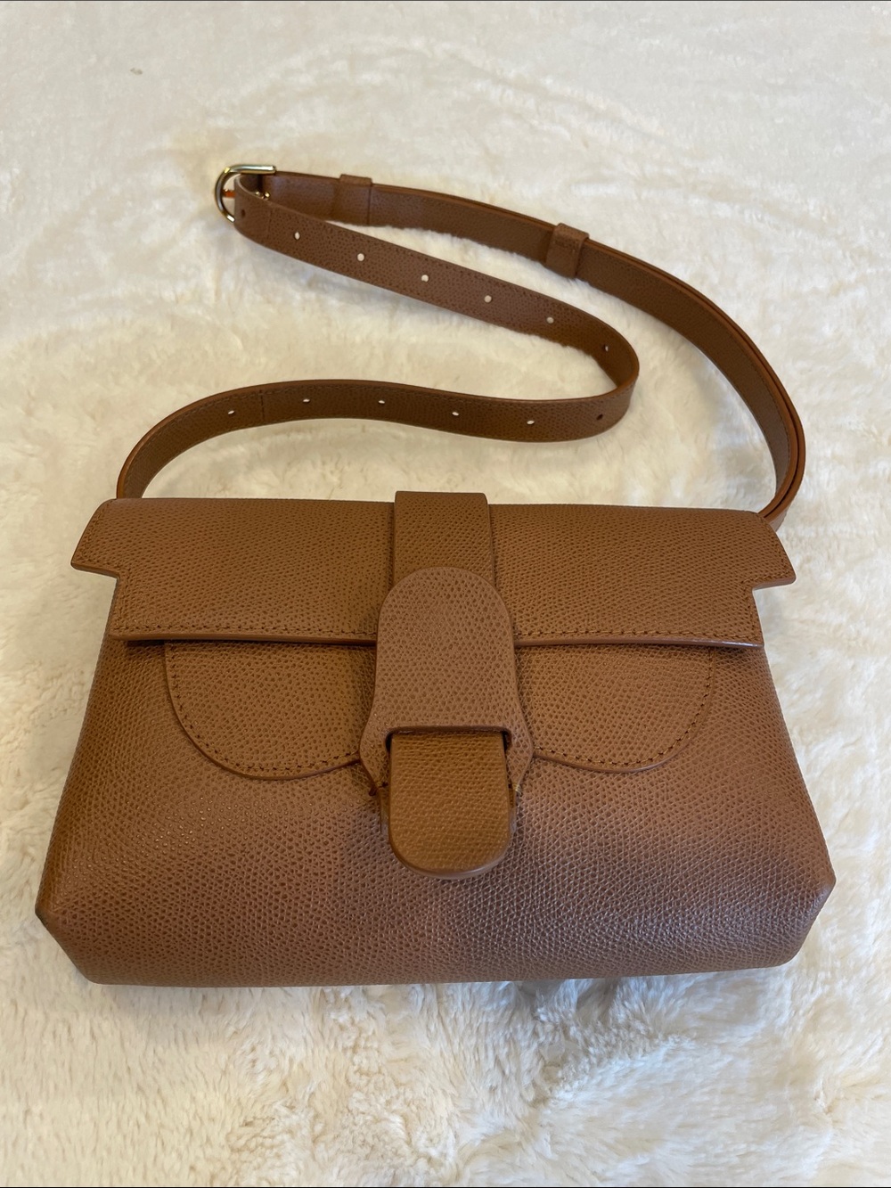 Senreve Aria Convertible Pebbled Leather Crossbody / Belt Bag
